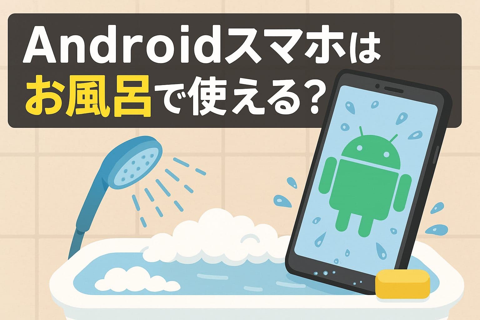 【専門家が解説】Androidスマホはお風呂で使える？防水の真実と安全対策