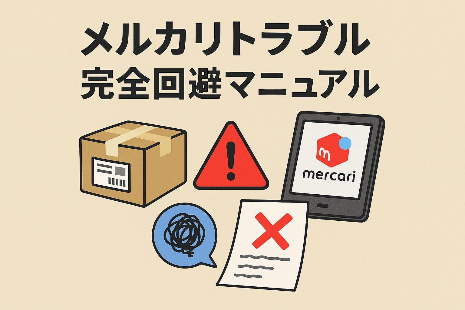 【体験談から学ぶ】メルカリトラブル完全回避マニュアル｜事例・対処法・予防策