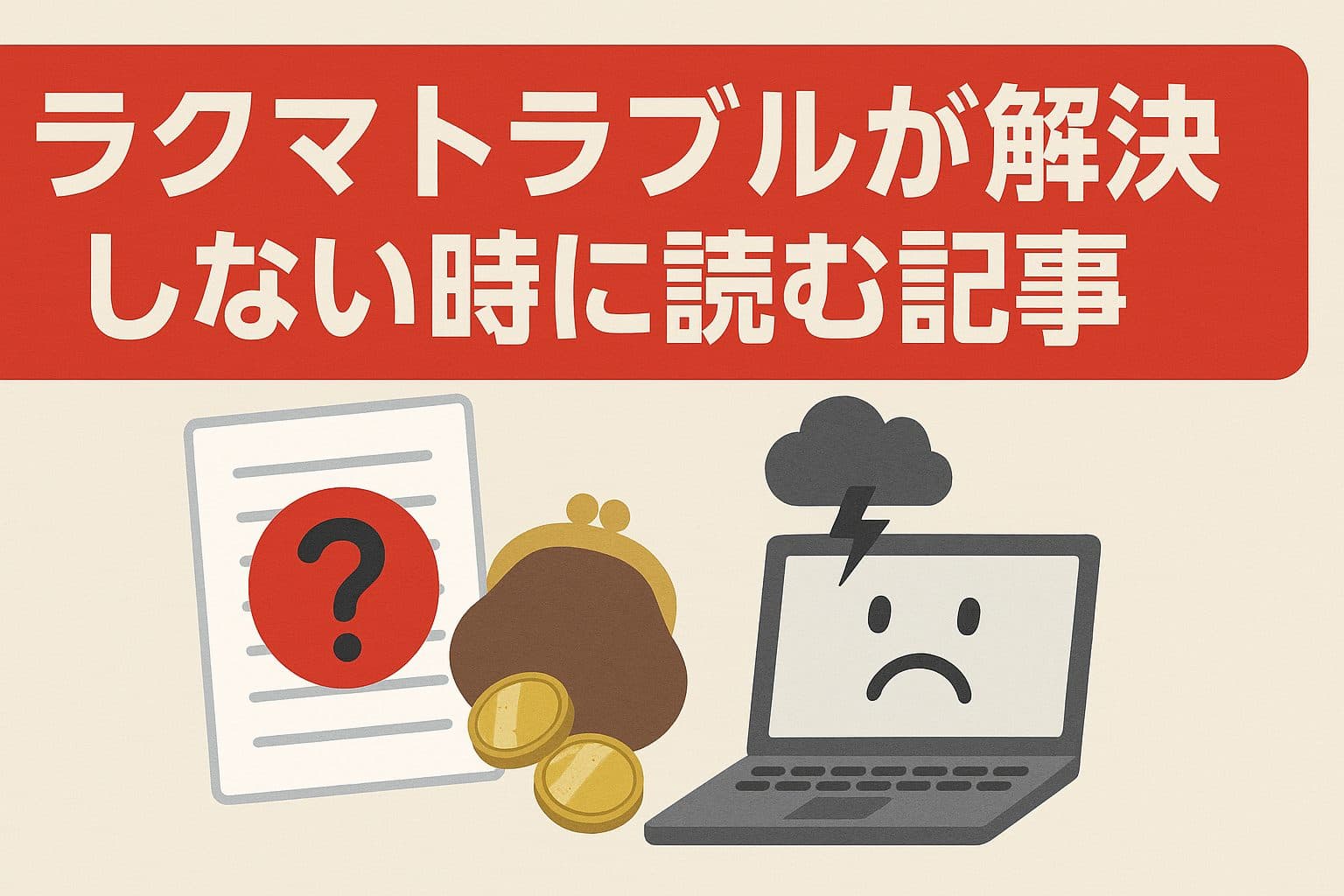 【完全版】ラクマのトラブルが解決しない…？絶望する前に試すべき全手順