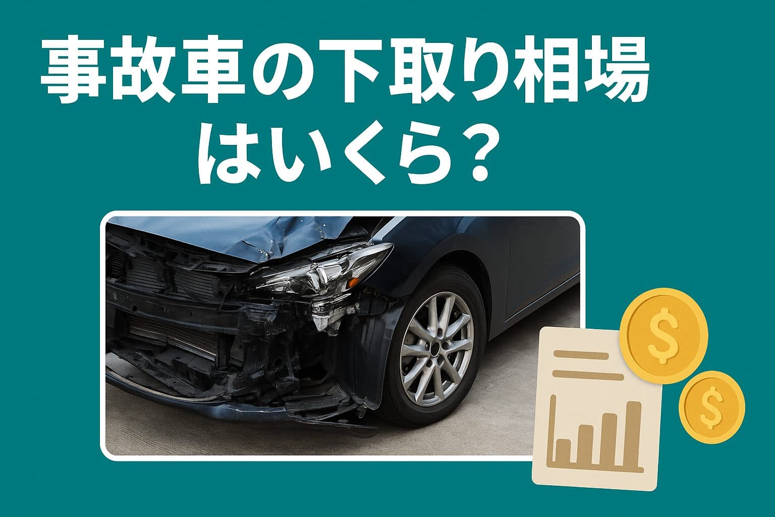【ショック！】事故車の下取り相場はいくら？損しない売却方法を徹底解説 | 事故車買取ガイド