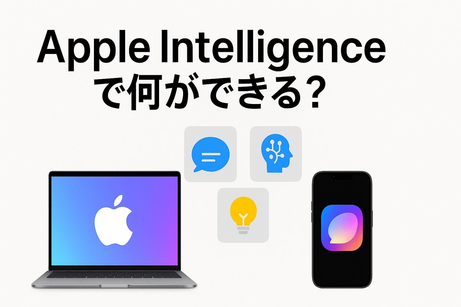 【徹底解説】Apple Intelligenceで何ができる？iPhone/Macが変わるAI機能と使い方