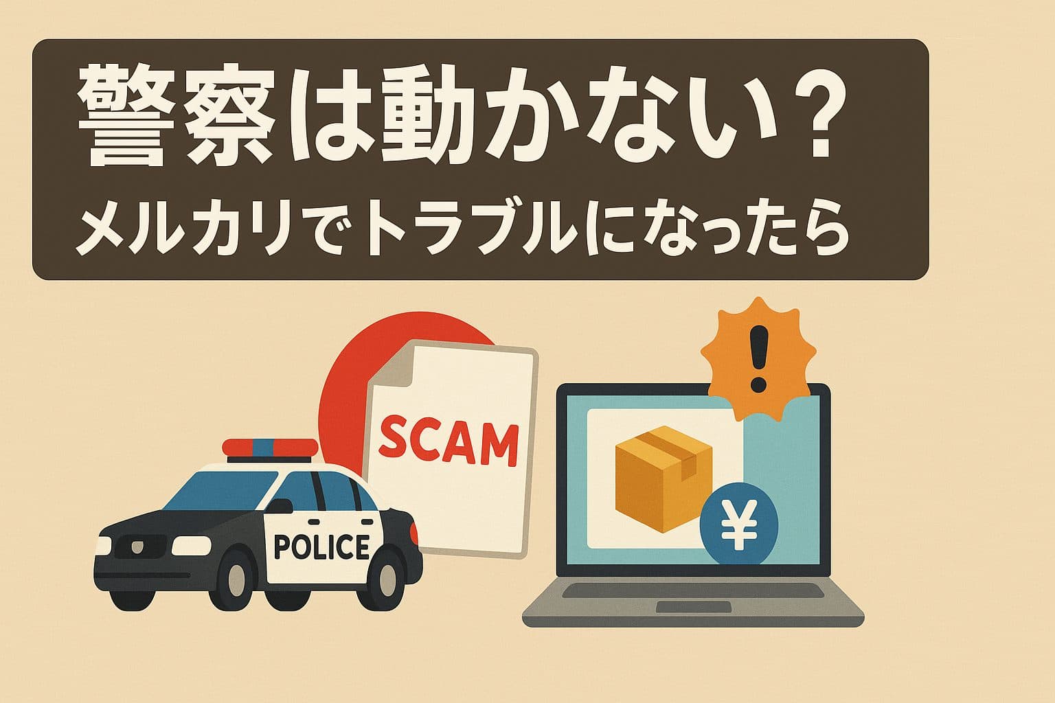 【解決策】メルカリトラブルで警察が動かない？5つの理由とあなたが取るべき全ステップ