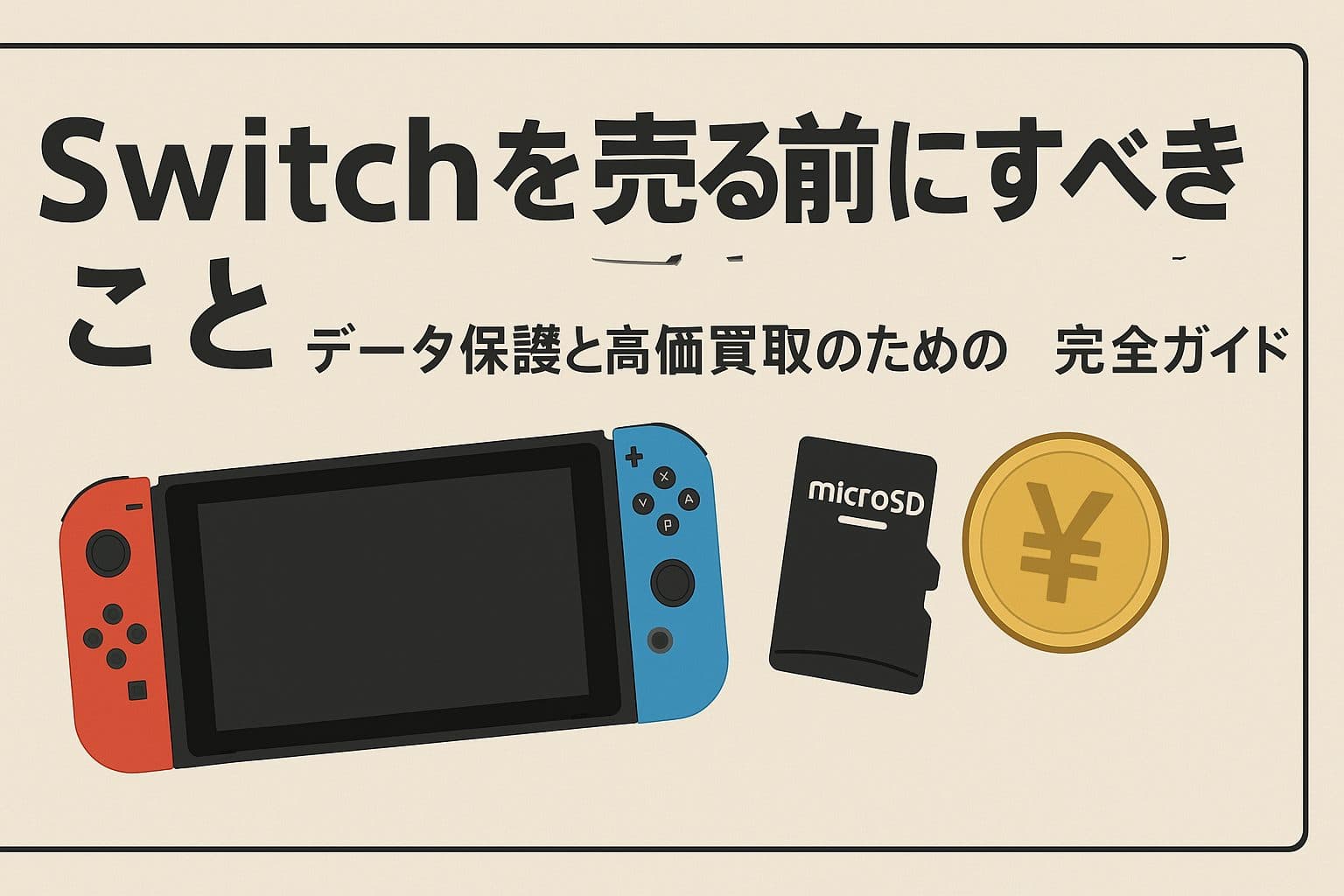 Switchを売る前にすべきこと：データ保護と高価買取のための完全ガイド
