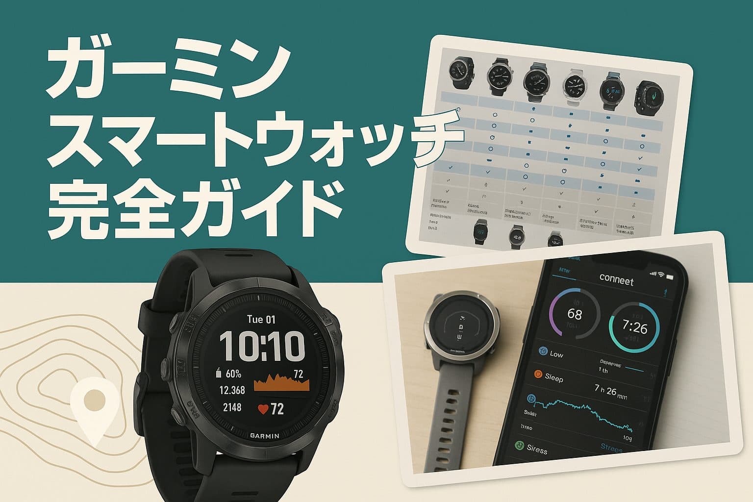 【2025年最新】ガーミンスマートウォッチ完全ガイド：社会人のための選び方とおすすめモデル