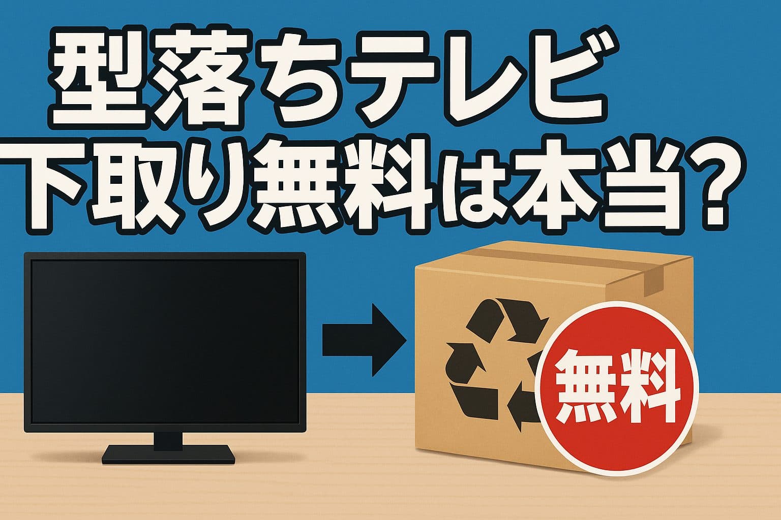 【完全版】型落ちテレビ下取り無料は本当？お得な処分方法５選と注意点