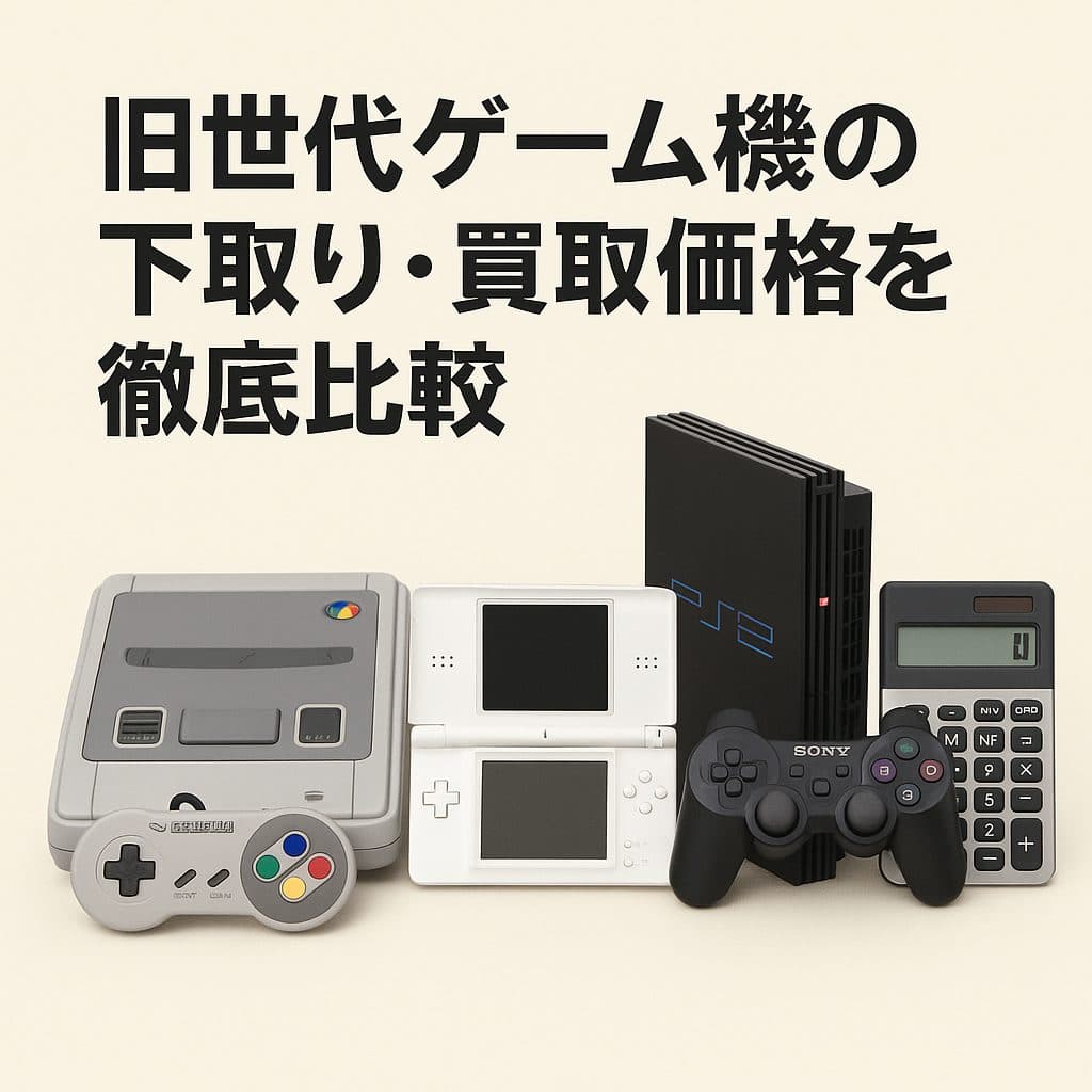 【2025年最新】旧世代ゲーム機の下取り比較ガイド｜ゲオや専門店、どこが高く売れる？