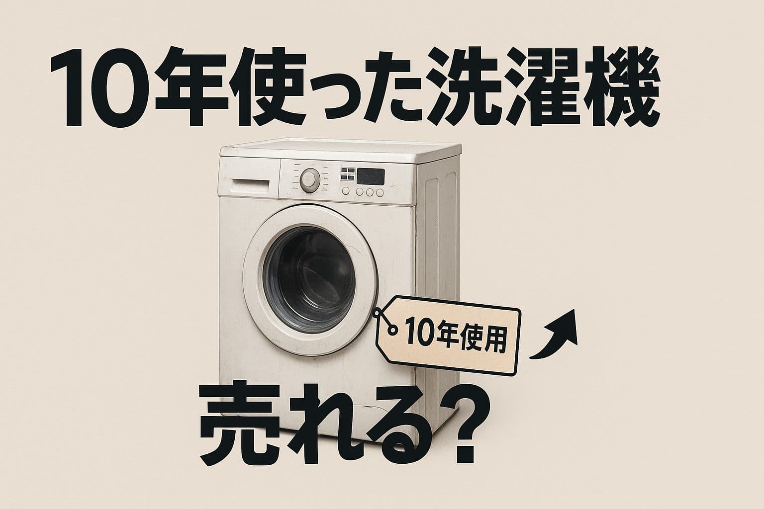 使用年数10年の洗濯機でも売れる？買取可能性とベストな手放し方を徹底解説！