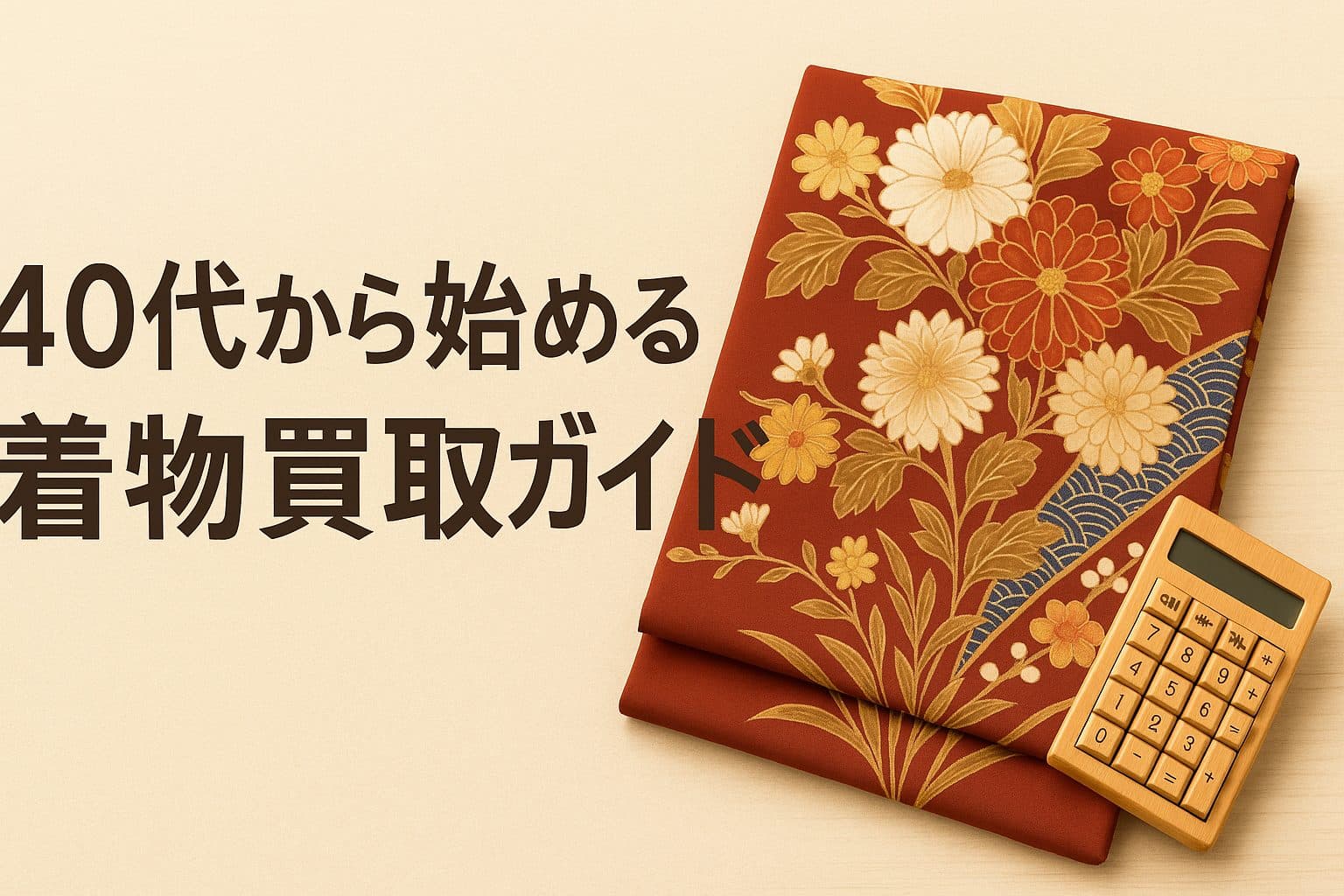 【保存版】実家の着物、宅配で手軽に整理！40代から始める着物買取ガイド