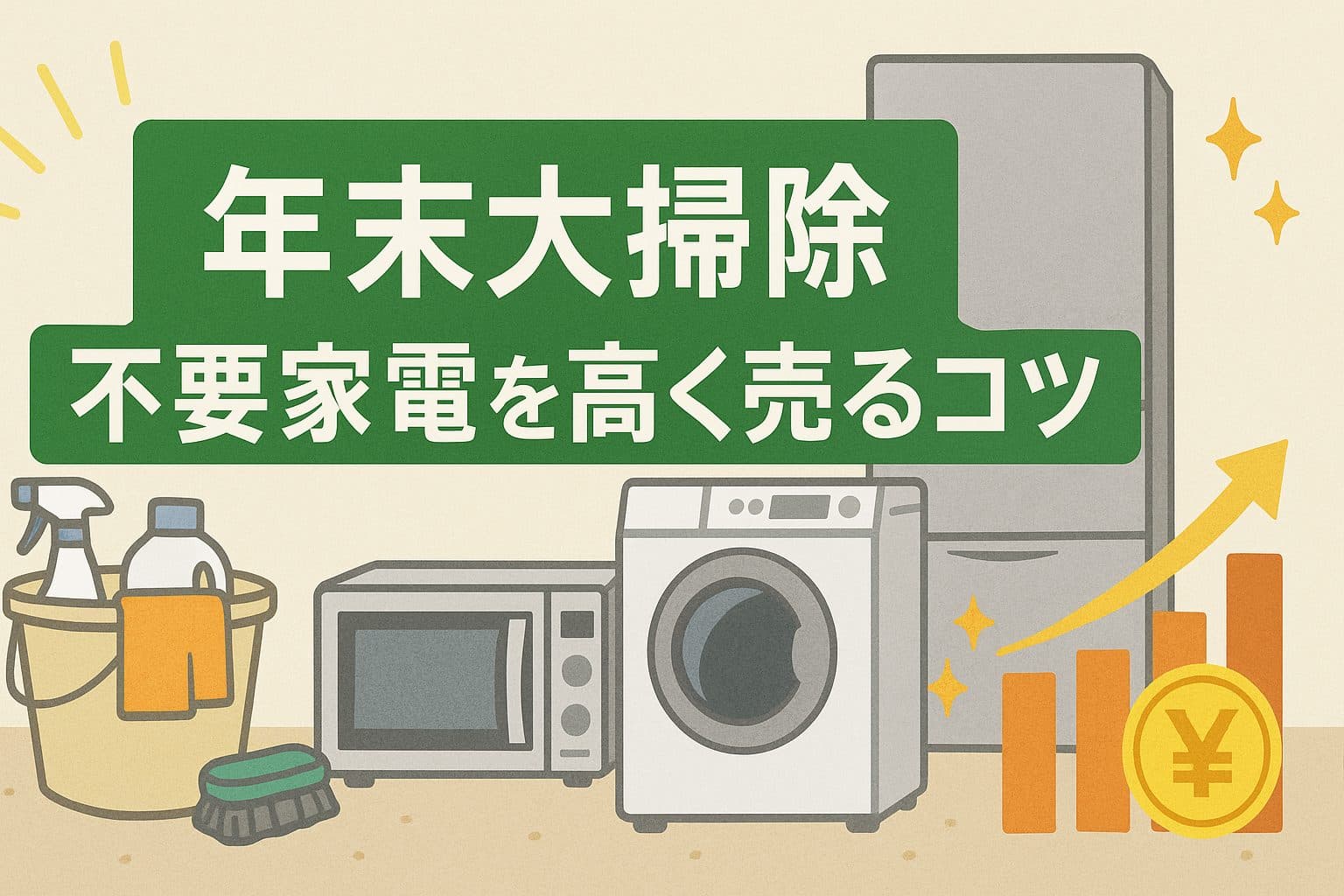 【2025年版】年末大掃除で不要家電を高価買取！プロが教える7つのコツと安心業者比較