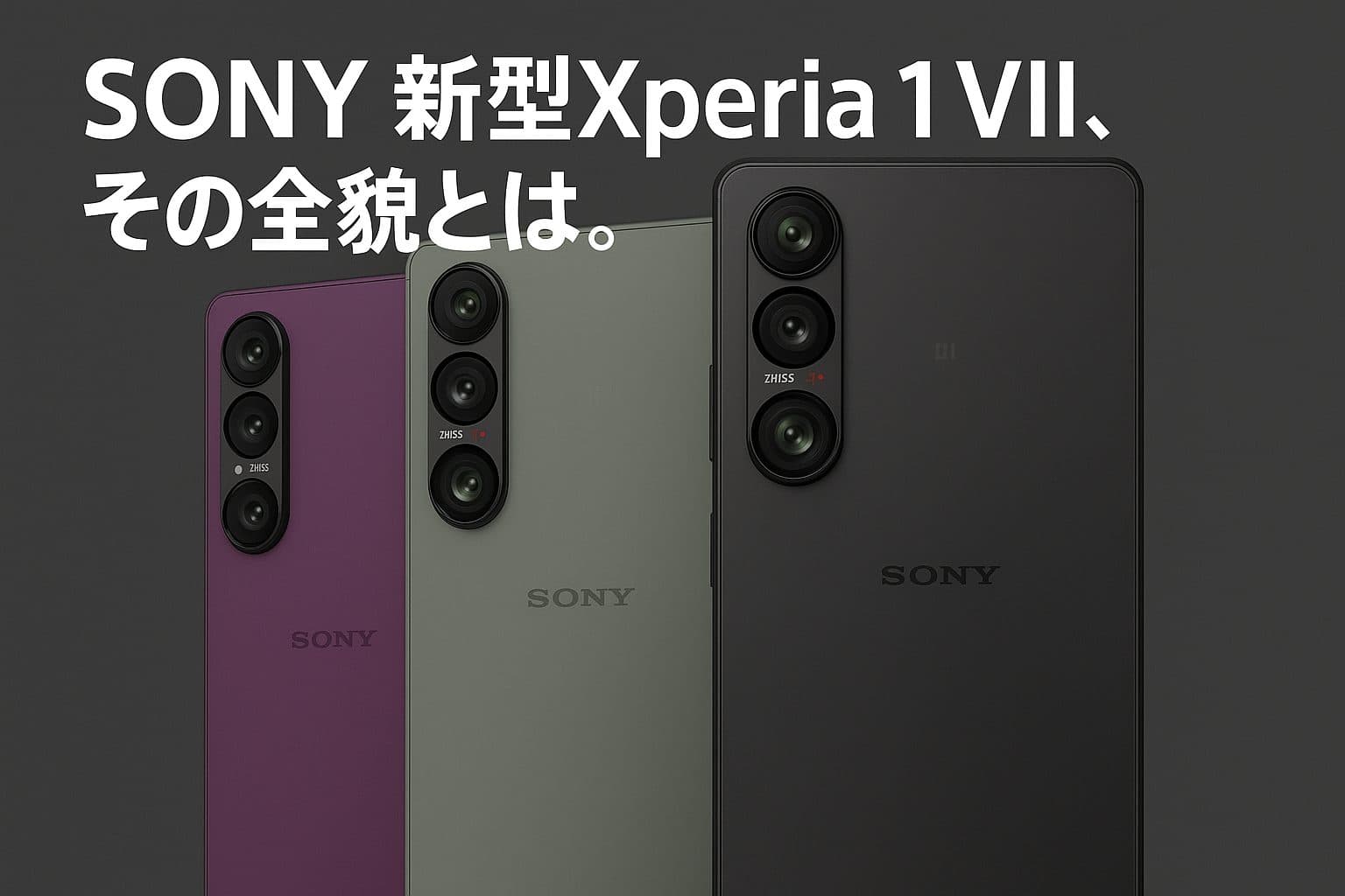 【速報】ソニー新型Xperia 1 VII、5月13日発表！驚愕の進化と価格、詳細スペックを徹底解説