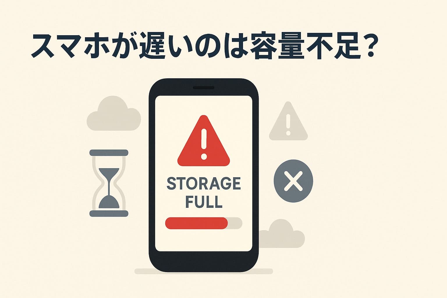 【スマホが遅いのは容量不足？】原因と解決策をiPhone・Android別に徹底解説！