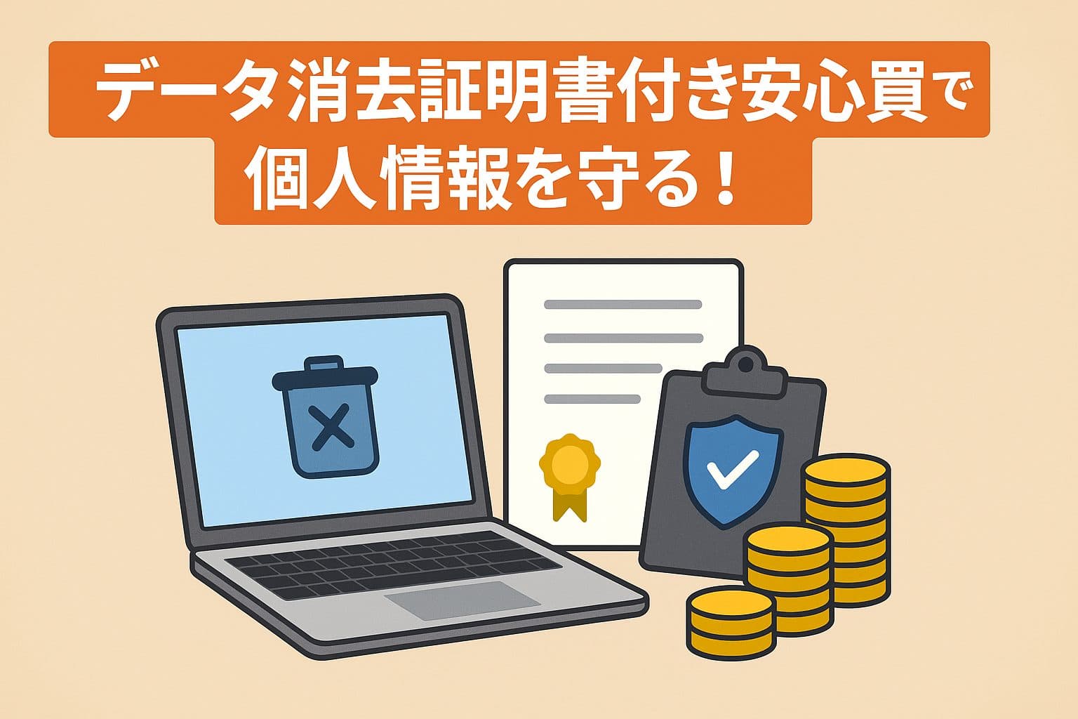【不安解消】データ消去証明書付き安心買取で個人情報を守る！選び方の徹底解説