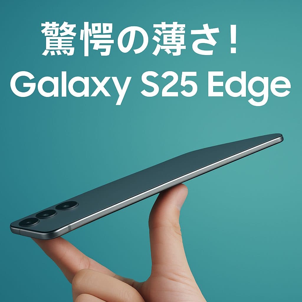 Galaxy S25 Edge徹底レビュー：薄型デザイン、性能、価格の全貌