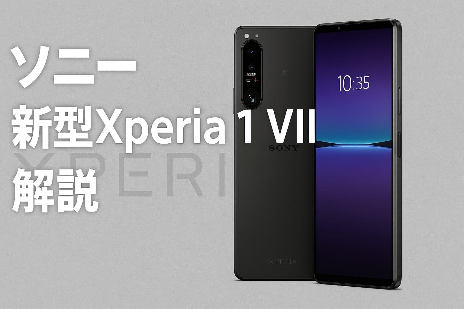 【速報】ソニー新型Xperia 1 VII、5月13日発表！驚愕の進化と価格、詳細スペックを徹底解説