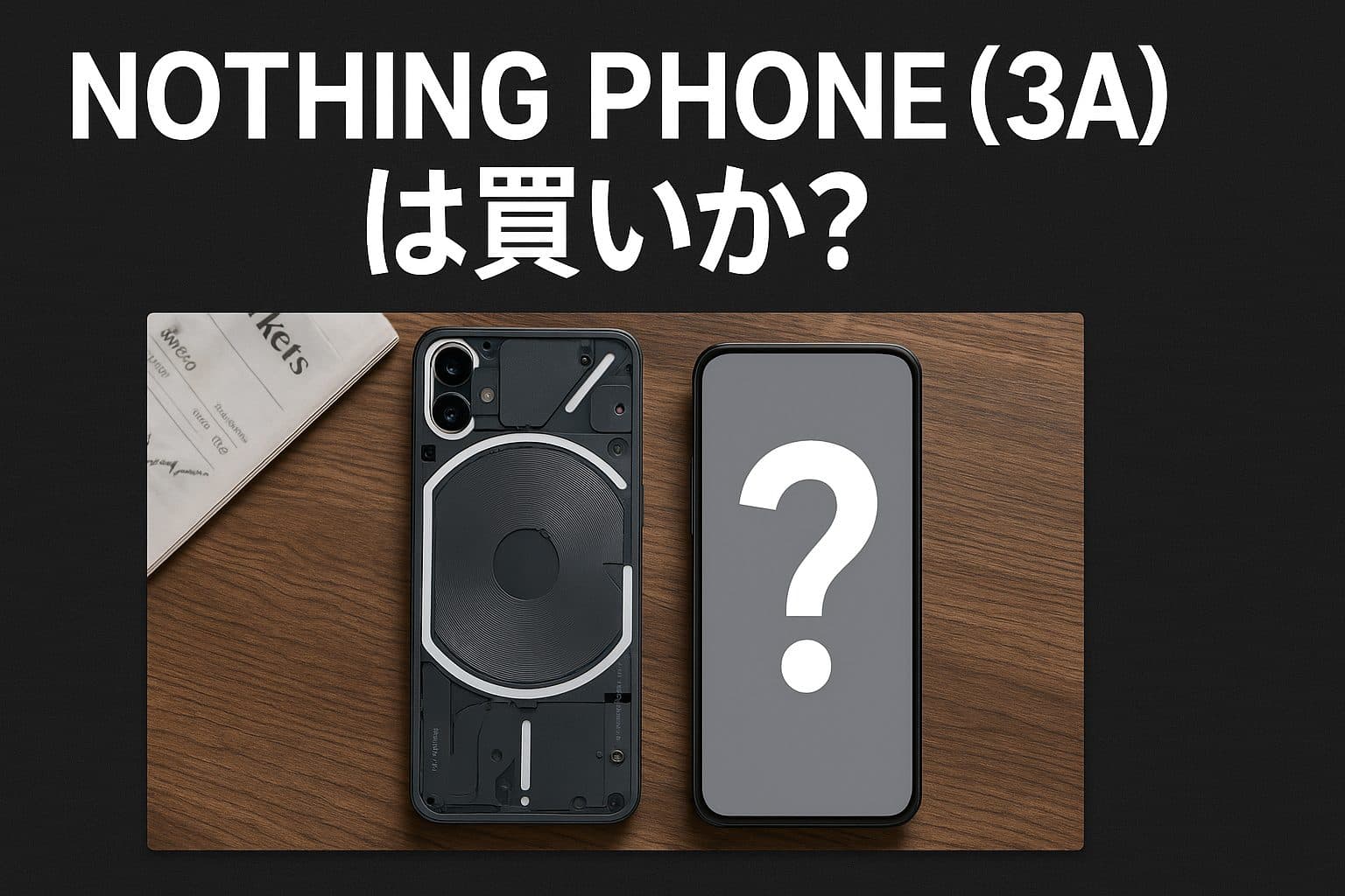 【徹底レビュー】Nothing Phone (3a)は買いか？デザイン・性能・カメラ・AI機能を辛口評価｜ミッドレンジスマホの新たな刺客