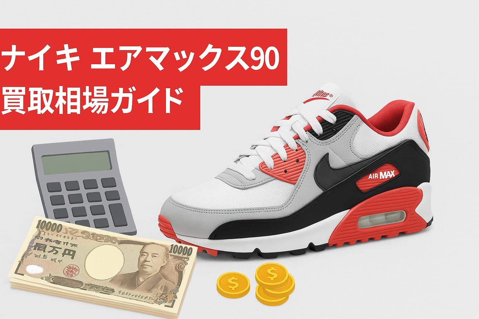 【完全版】ナイキ エアマックス90 買取価格相場ガイド！高額査定の秘訣と人気モデルTOP5