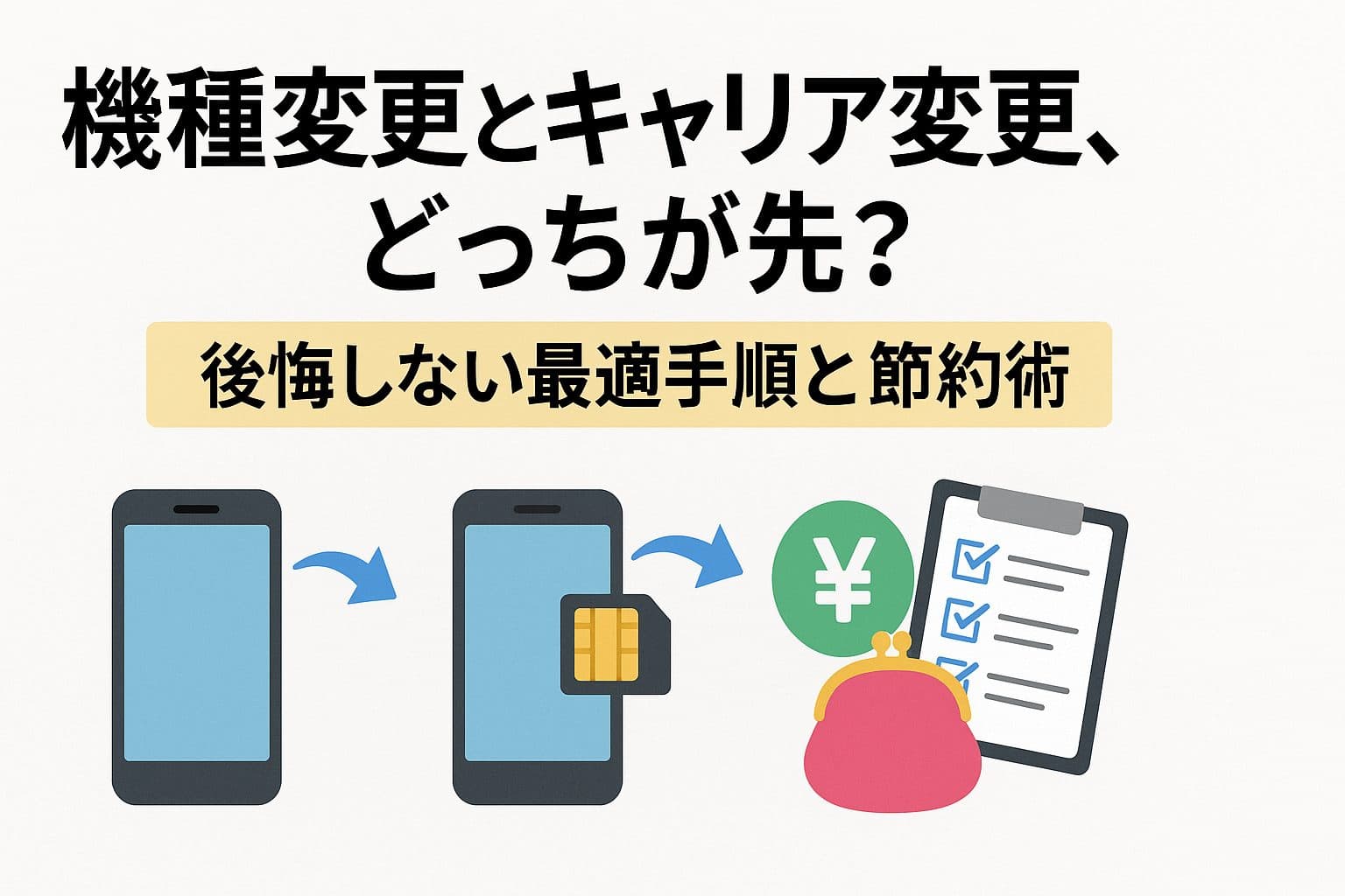 機種変更とキャリア変更、どっちが先？後悔しない最適手順と節約術