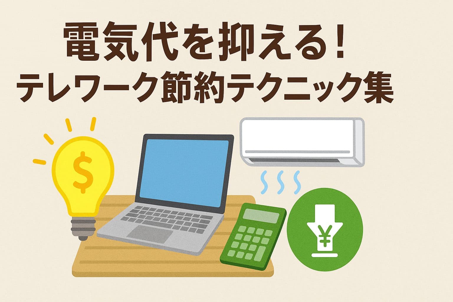 【2025年最新版】在宅勤務で増えた電気代を抑える！テレワーク節約テクニック集