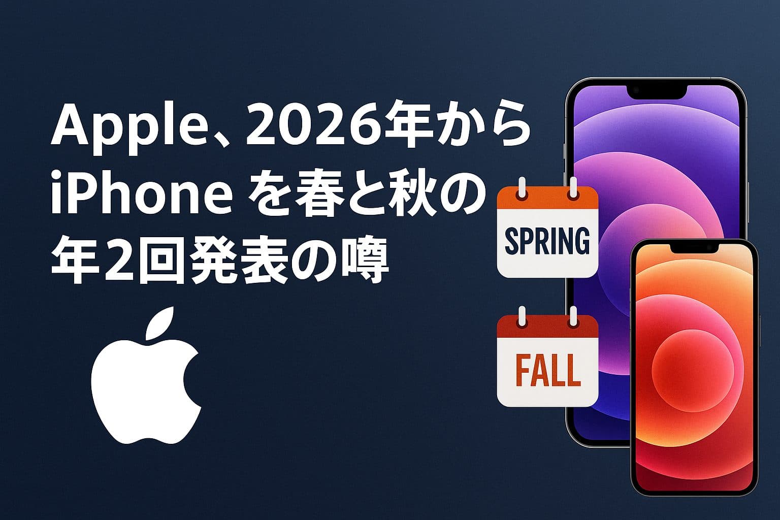 【ついにiPhoneが年2回発売!?】秋と春でどう違う？アップル新戦略を徹底解説！