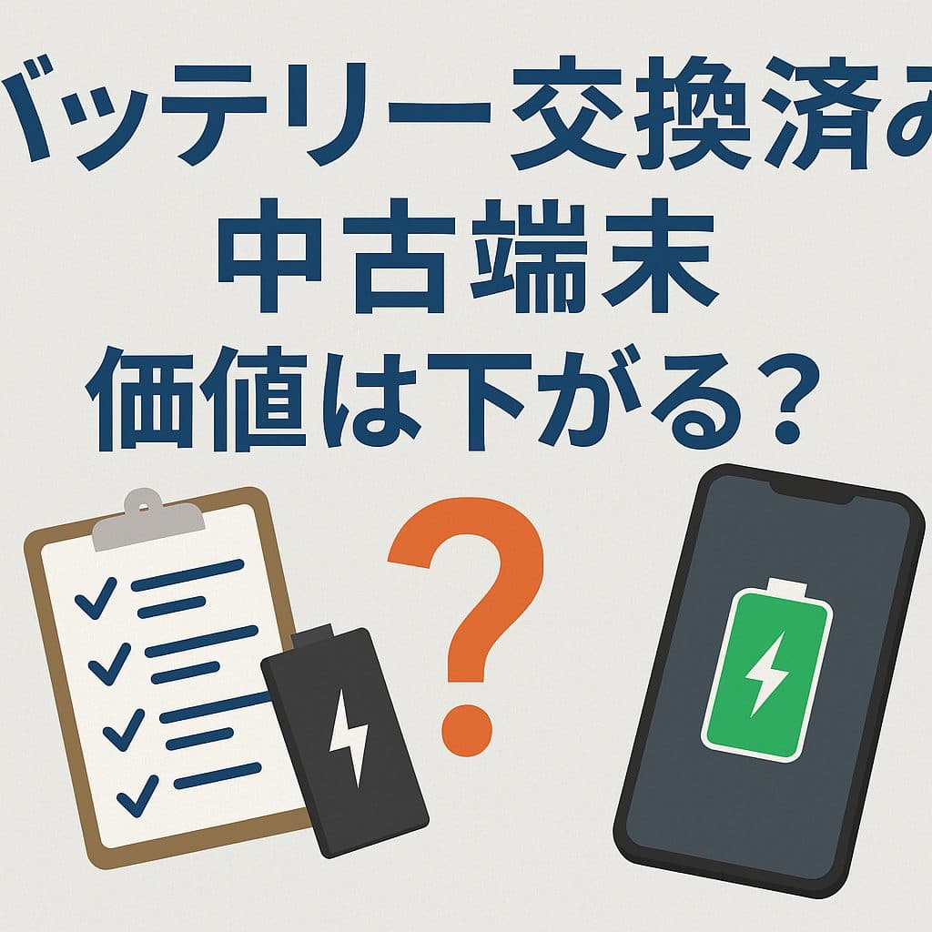 【2025年版】バッテリー交換済み中古端末の価値とは？売却前に知るべき5つの真実